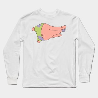 patrick star doing yoga Long Sleeve T-Shirt